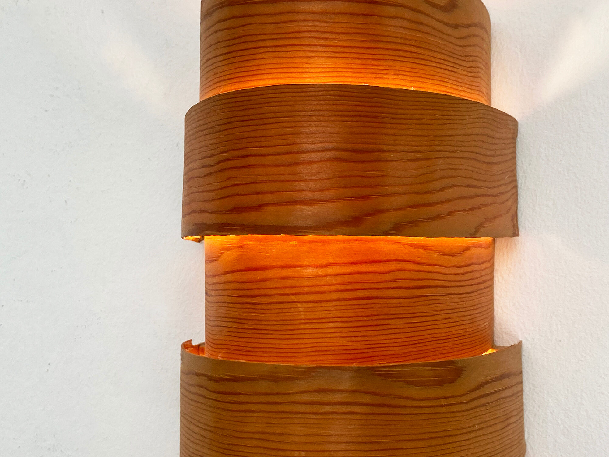 Pine veneer sconce, Sweden 1960s