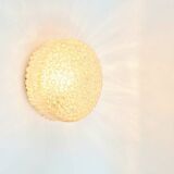 Plafonnier en verre ambré à bulles, style Mid-Century, par H. Tynell pour Limburg, années 1970