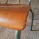 Vintage wood & metal school chair