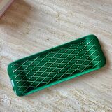 Vintage dark green ceramic plate