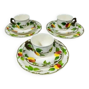 Vintage breakfast trio of cups Villeroy & Boch Ma Pomme (3 people)(V9)