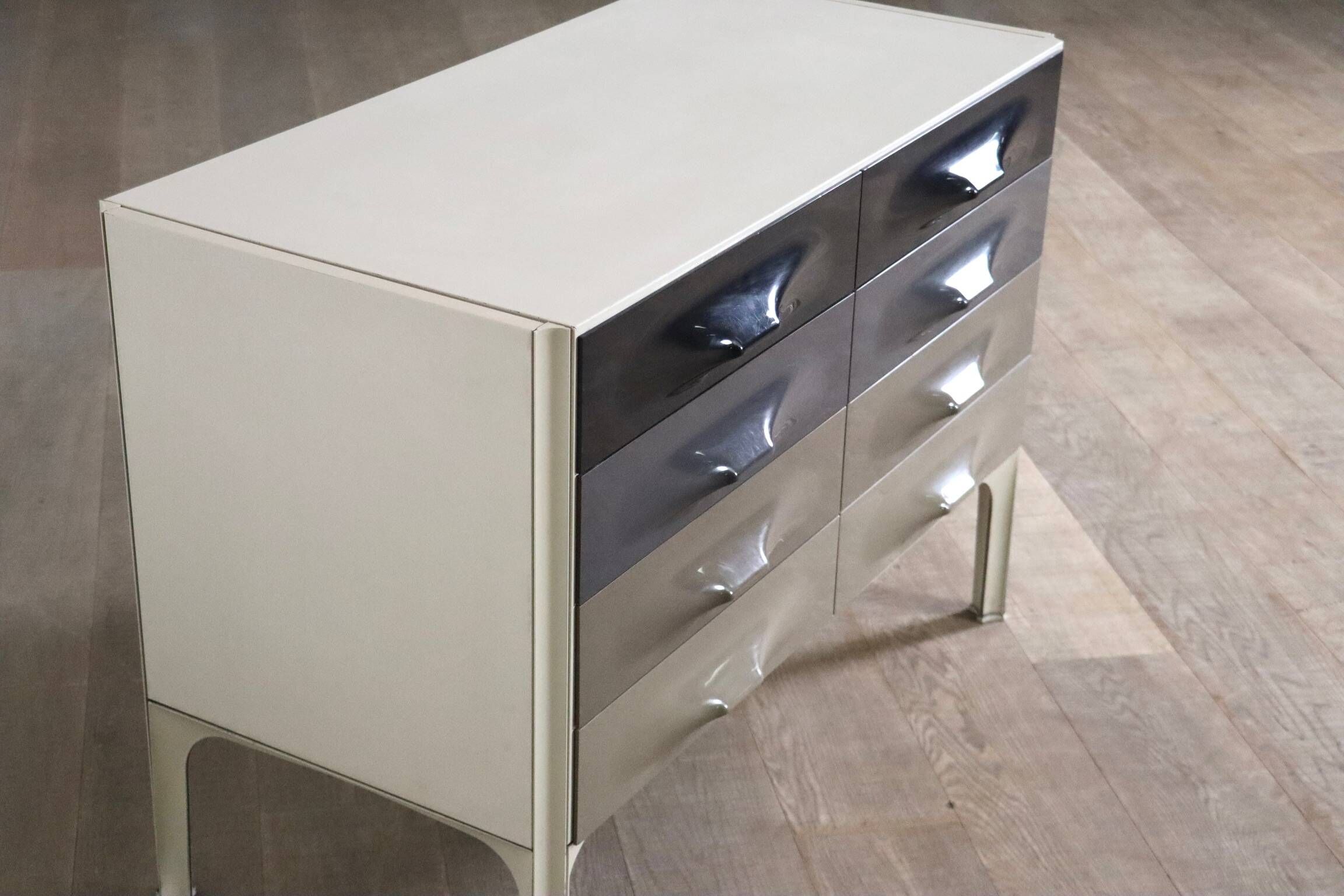 Commode Crédence Raymond Loewy DF 2000 Pour Doubinsky Frères, 1968