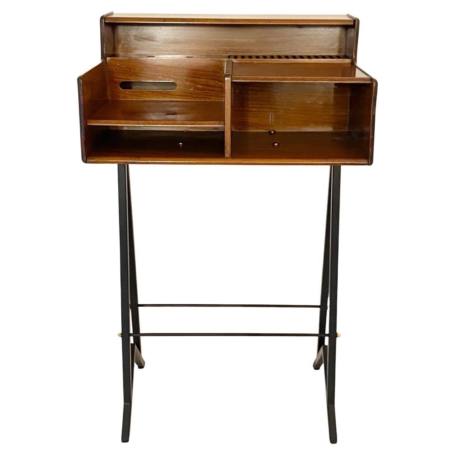 Mid Century Modern Vintage Wood Console Table, FIMSA Italy, 1960s