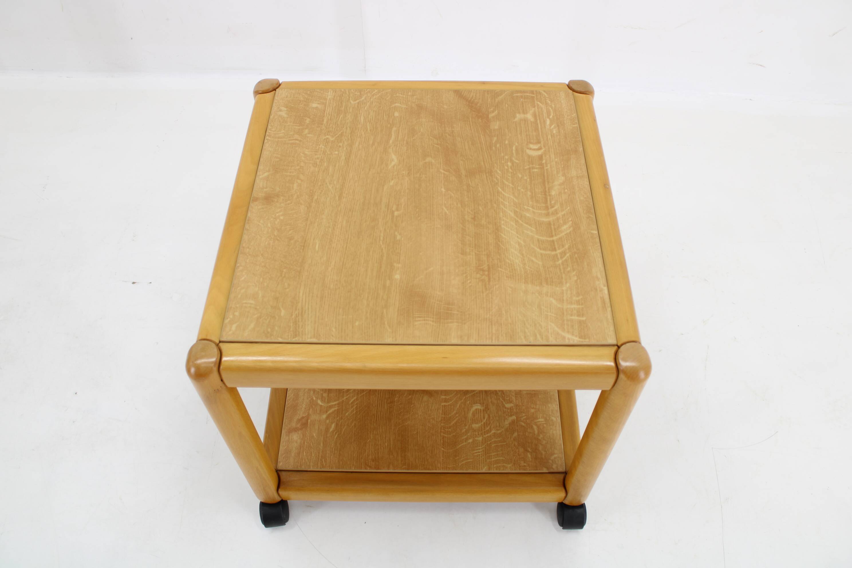 1970s Pair of Beech Armchairs and Coffee Table  by TON, Czechoslovakia