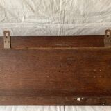 Art Deco wall-mounted coat rack in solid wood - 5 hooks