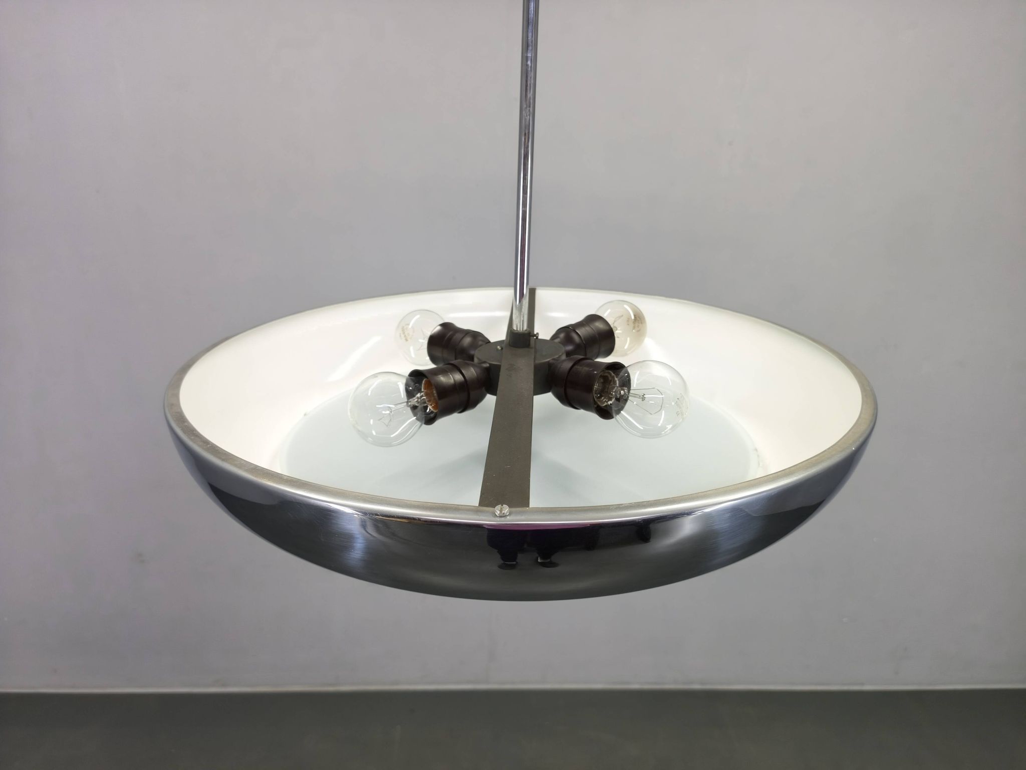 Bauhaus UFO Pendant Lamp by Josef Hurka for Napako, 1930s