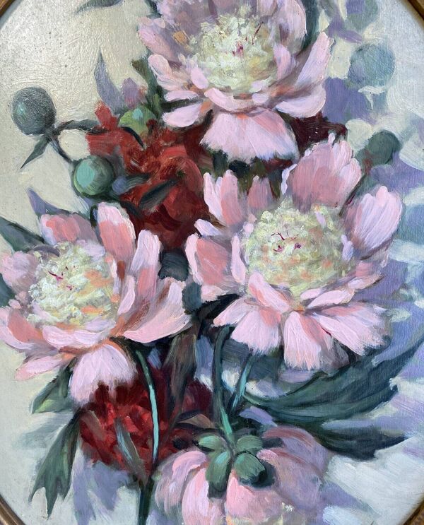 Tableau HSP : ''Bouquet de pivoines