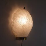 Applique scandinave en verre 1970