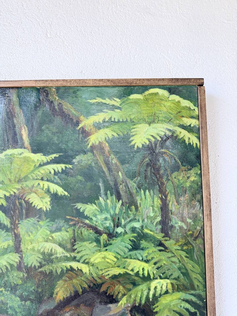 Oil painting "jungle" forest landscape