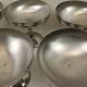 Lot of 12 stainless steel glaze cups