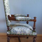 2 pairs of Louis XIII style armchairs
