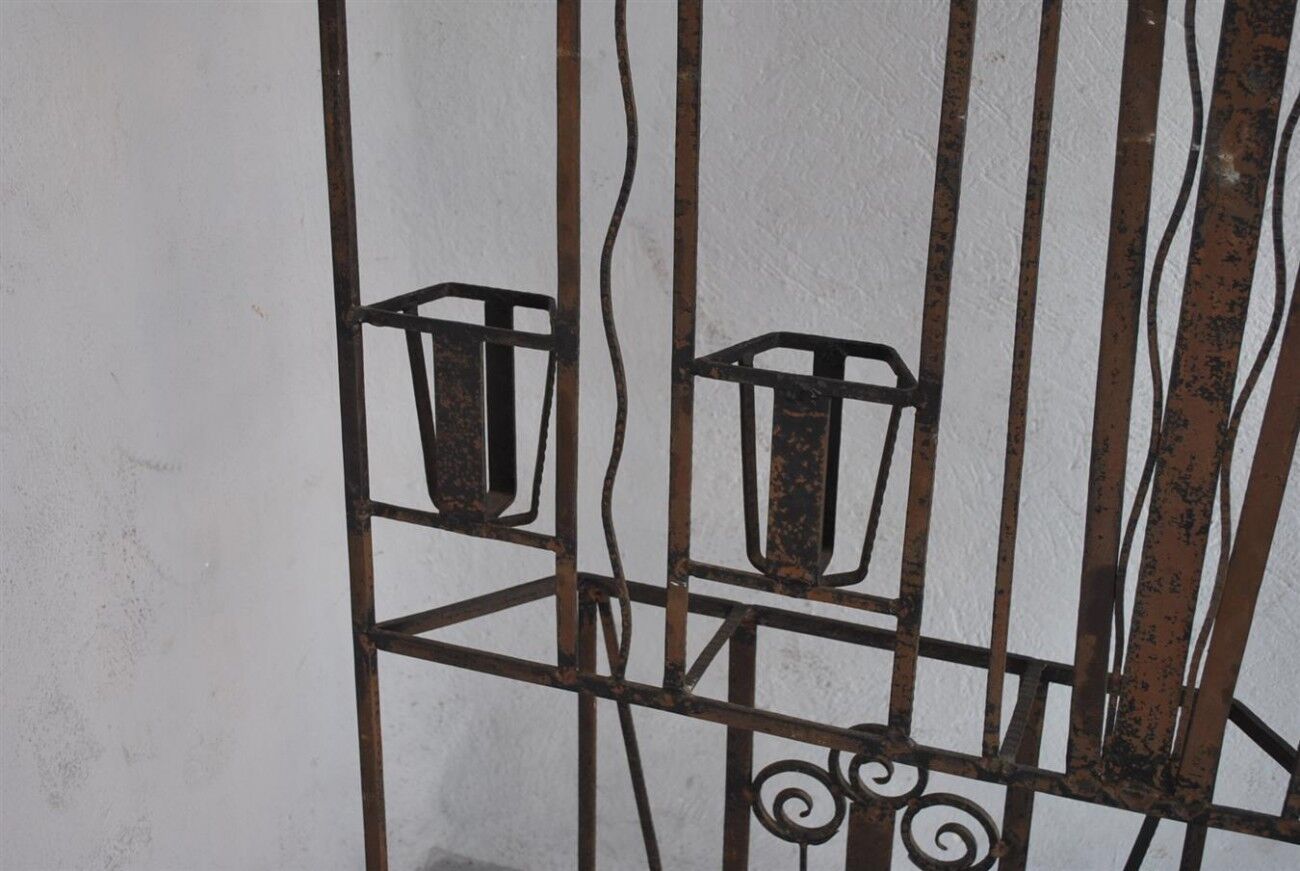 Mirror coat racks in wrought iron 1930 style Art deco
