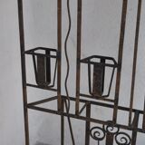 Mirror coat racks in wrought iron 1930 style Art deco
