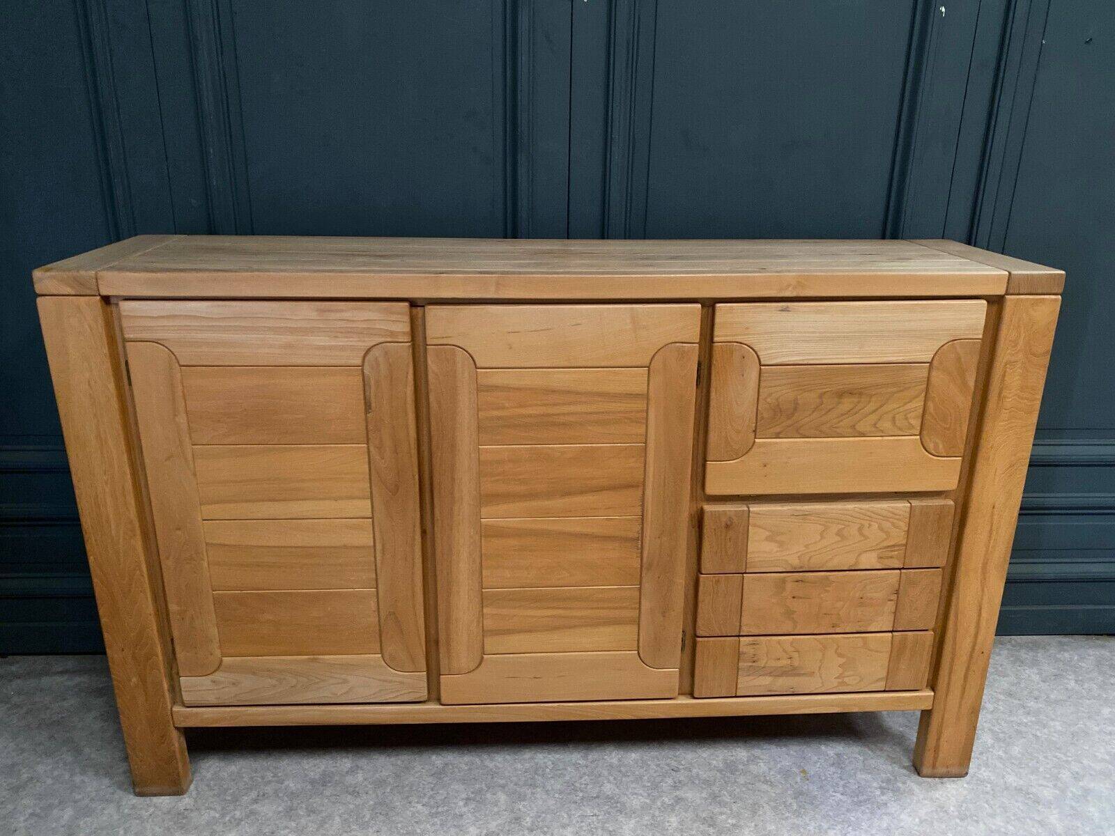 Elm sideboard Maison Regain circa 1970
