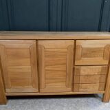 Elm sideboard Maison Regain circa 1970