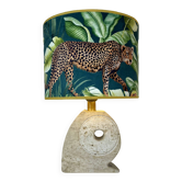 Scarnicci Travertine Table Lamp, 1970s