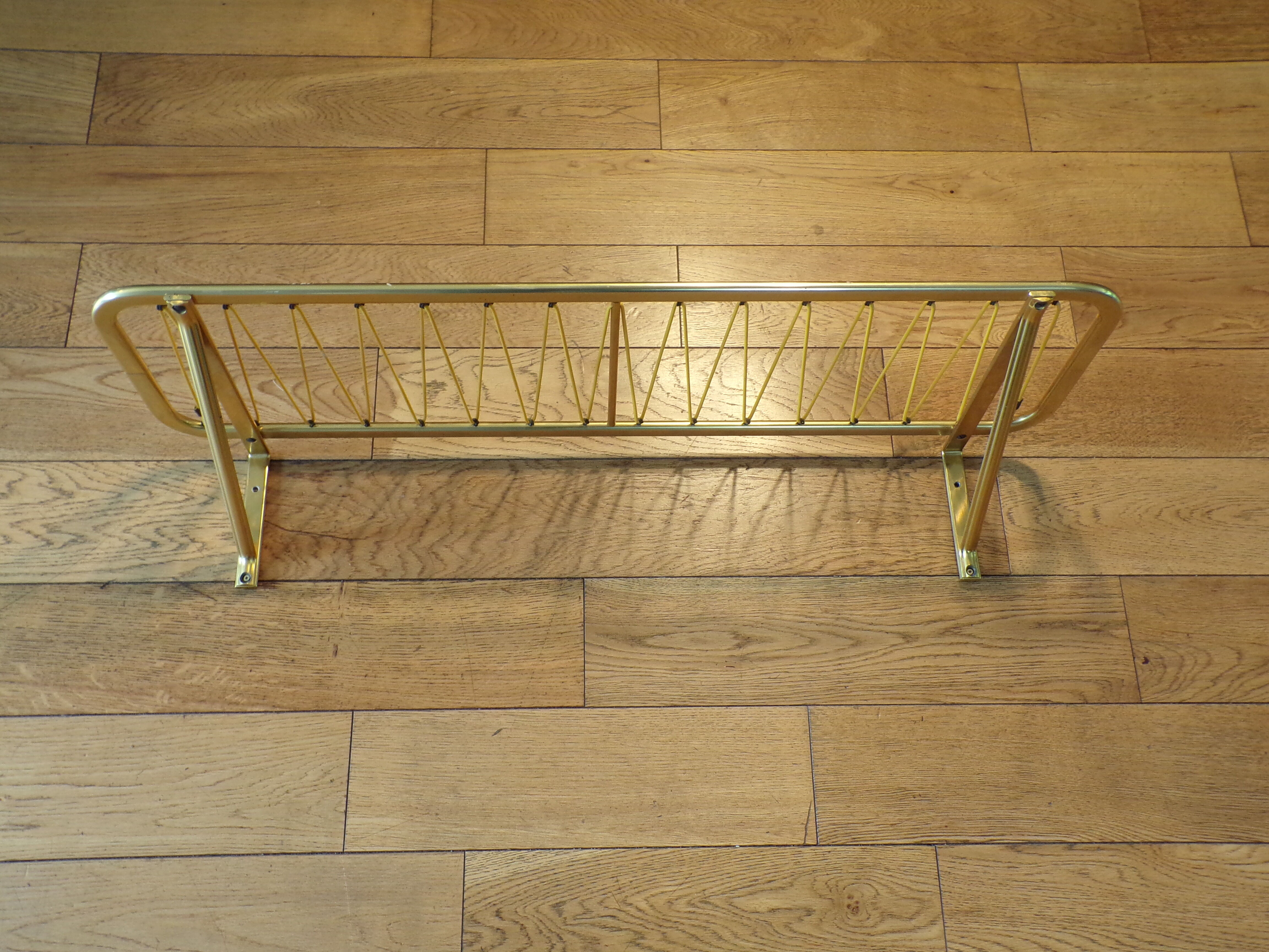 Vintage train luggage holder