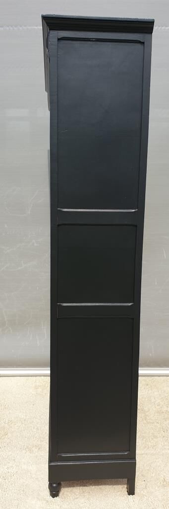 Open bookcase XIXth lacquered black