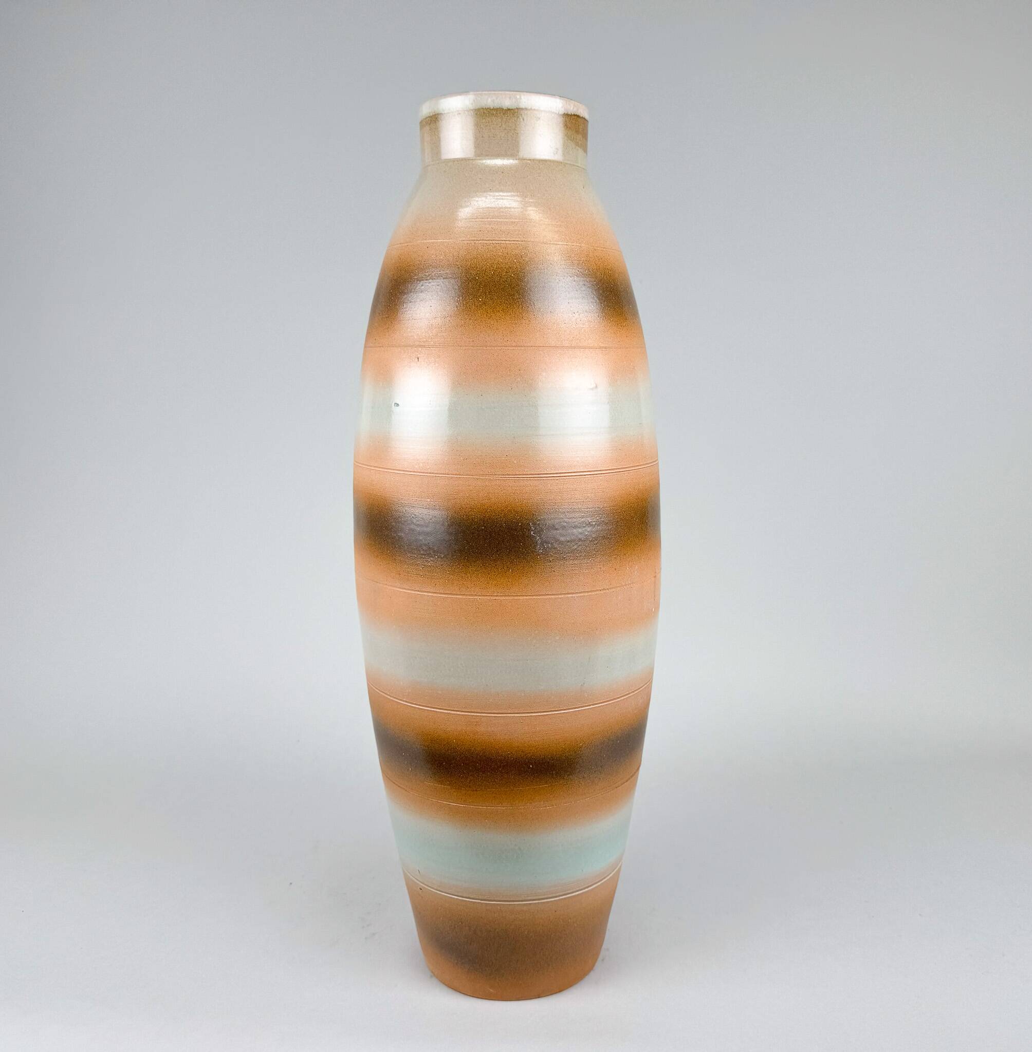 Mid-Century Large Ceramic Floor Vase, Czechoslovakia