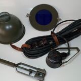Foldable, removable military lamp