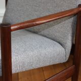 Pair of vintage Scandinavian teak armchairs from the 1960s