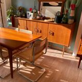 Paire de chaises cannées italiennes design Breuer