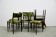 vintage set x6 teak chairs palm trees