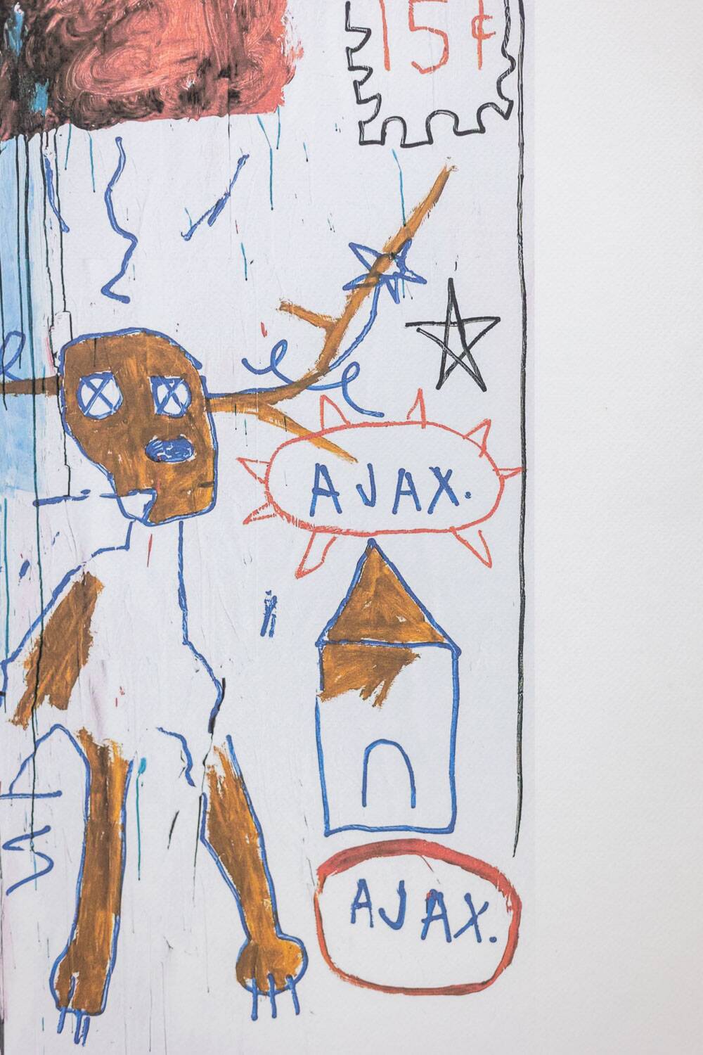 Jean-Michel Basquiat. Sérigraphie en couleurs numérotée. Années 1990.