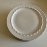 Set of 10 Festons dessert plates by Pierre Motton Gien 1970