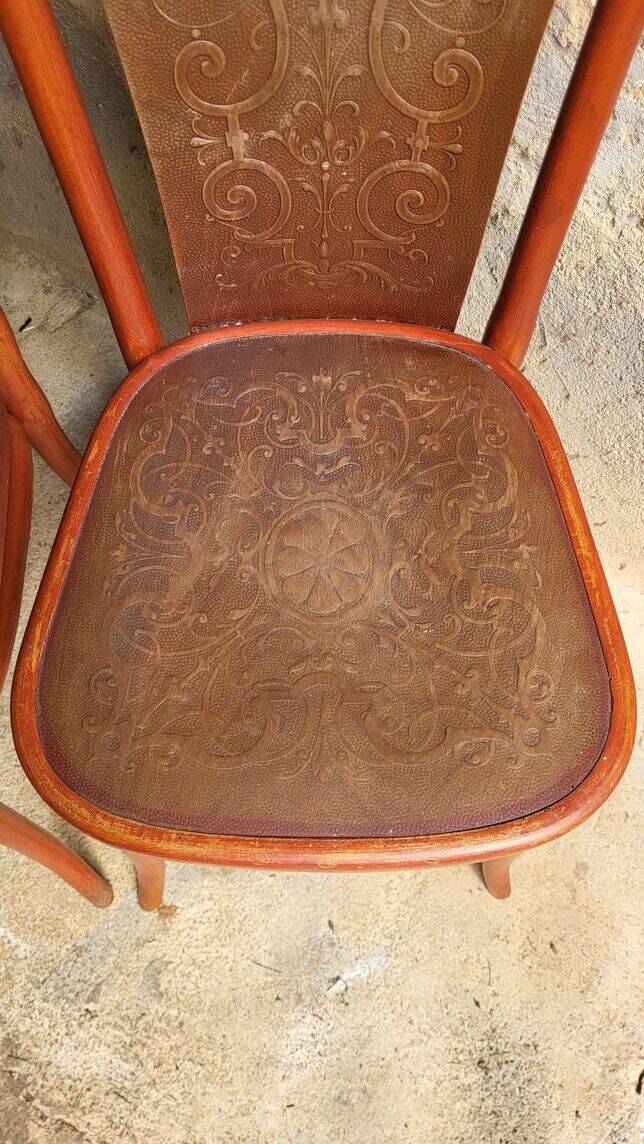 Pair of Art Nouveau Thonet chairs