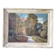 Antique painting of a forest landscape signed S.Gautier