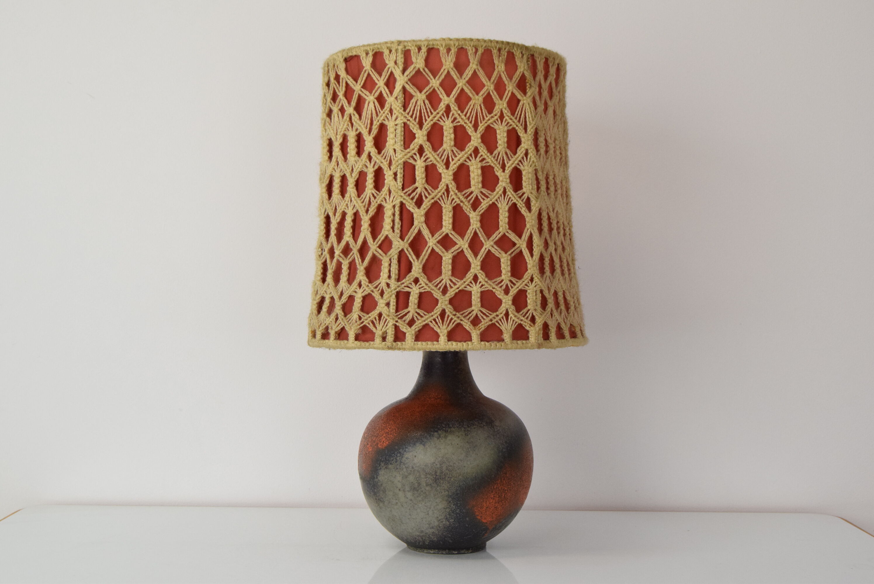 Mid-century Ceramic Table Lamp,1970's.