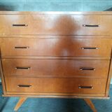 Compass foot chest of drawers