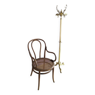 Fauteuil Thonet bois et cannage, 1900