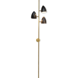 Italian wall lamp fanal 3 cones black