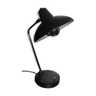 Lampe cocotte des années 50 en laiton et métal