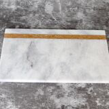 Salvatore – White Rectangular Natural Marble Serving Tray