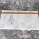 Salvatore – Rectangular serving tray in natural white marble