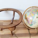 Taride illuminated terrestrial globe, wooden tripod, 1993