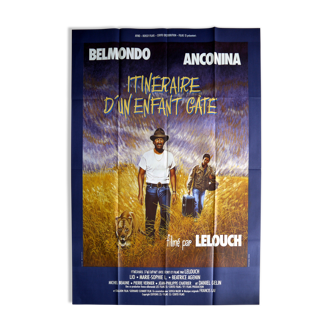 Original cinema poster "Itinerary of a spoiled child" Belmondo, Lelouch