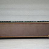 1970s, Danish 4-seater sofa, furniture wool, solid oak wood.