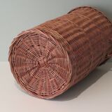 Handmade wicker basket with handles