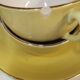 Yellow coffee cups Lunéville KG Badonwiller, antique French