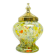 Conteneur à bijoux, moderne du milieu du siècle, verre, laiton, Tchécoslovaquie, années 1950