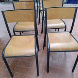 8 school chairs