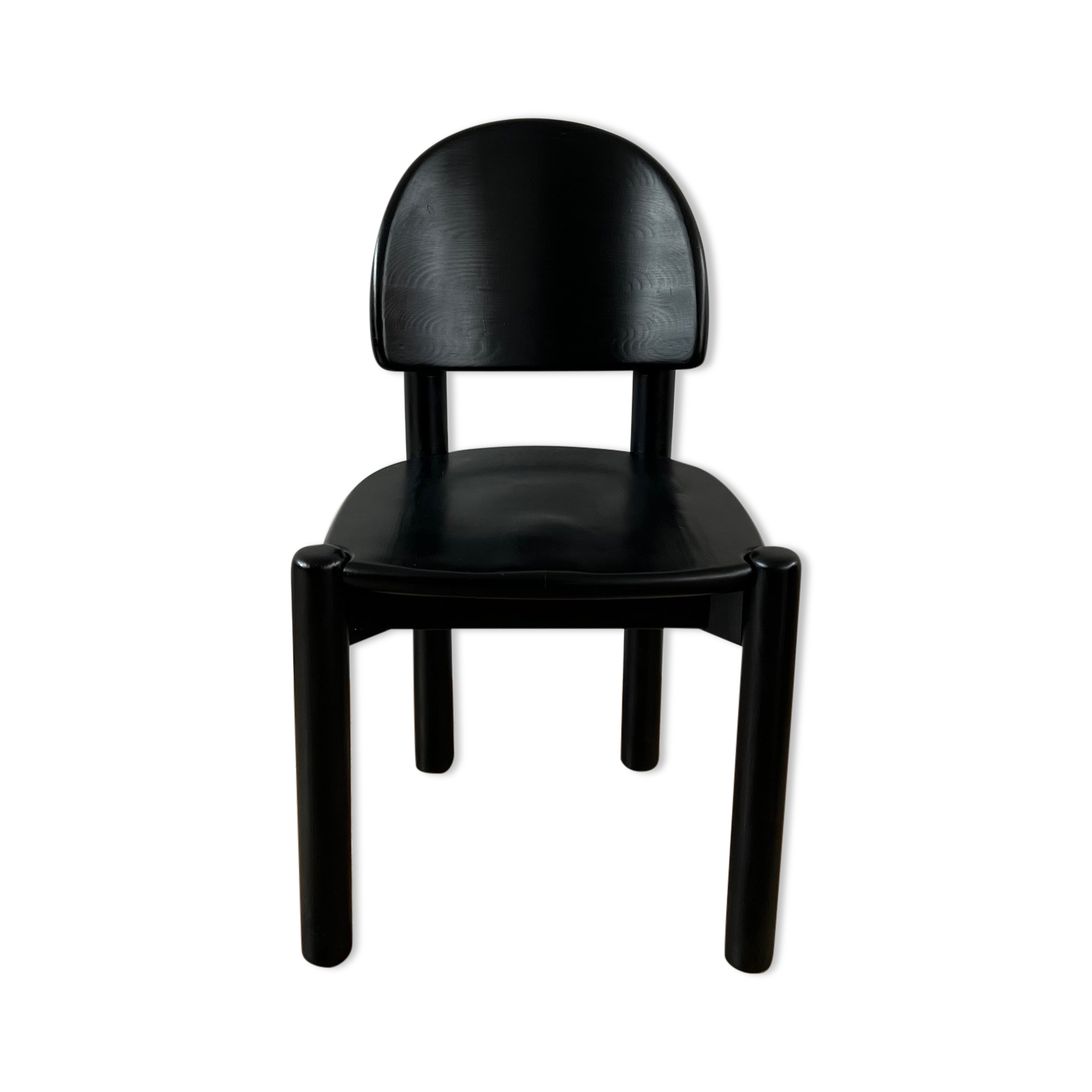 Chaise de salle à manger en pin noirci Rainer Daumiller