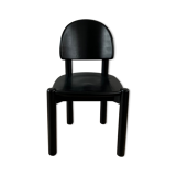 Blackened rainer daumiller mid-century pine dining chair