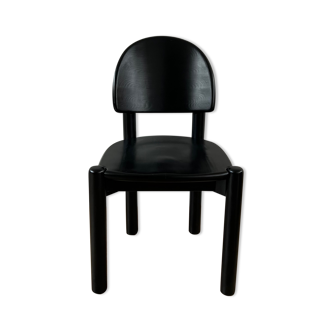 Chaise de salle à manger en pin noirci Rainer Daumiller