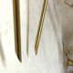 Pair of vintage brass and opaline wall lights