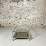 Seventies glass coffee table